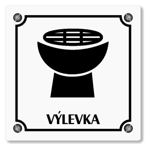 Výlevka, 100x100mm, bílá, Kansas